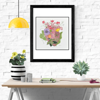 Image 1 of Heart Blooms- original artwork 