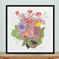 Image 16 of Heart Blooms- Poster Print