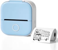 Mini Inkless Sticker Printer, Mini Pocket Printer