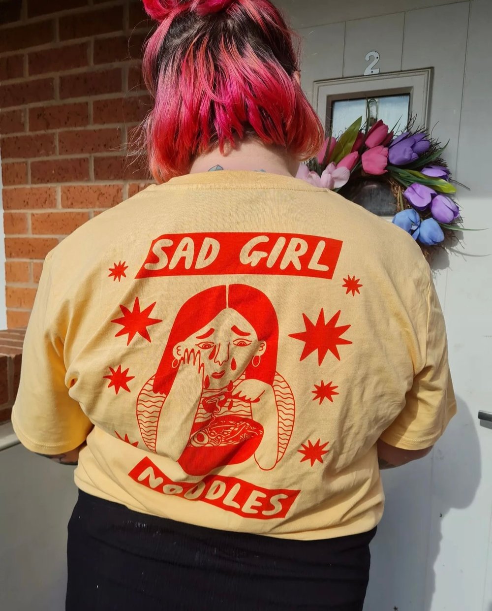 Image of Sad Girl Noodles Organic Cotton Tee