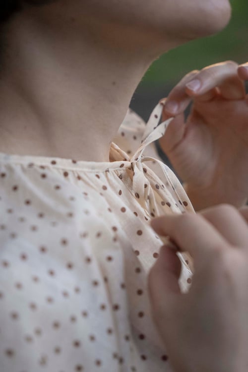 Image of BLUSA POWER FLOWER FANTASIA POIS