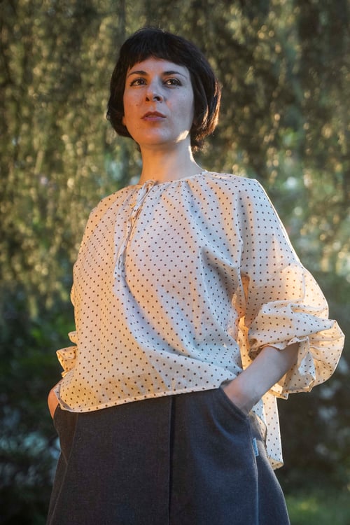 Image of BLUSA POWER FLOWER FANTASIA POIS