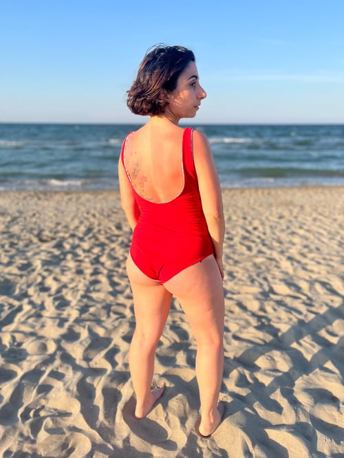 Image of COSTUME MISSPIAGGIO INTERO ROSSO