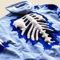 Image 5 of REWORKED NIKE CRACKED 3D PUFF SKELETON 3 LAYER HOODIE SIZE L/XL