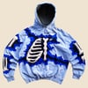 REWORKED NIKE CRACKED 3D PUFF SKELETON 3 LAYER HOODIE SIZE L/XL