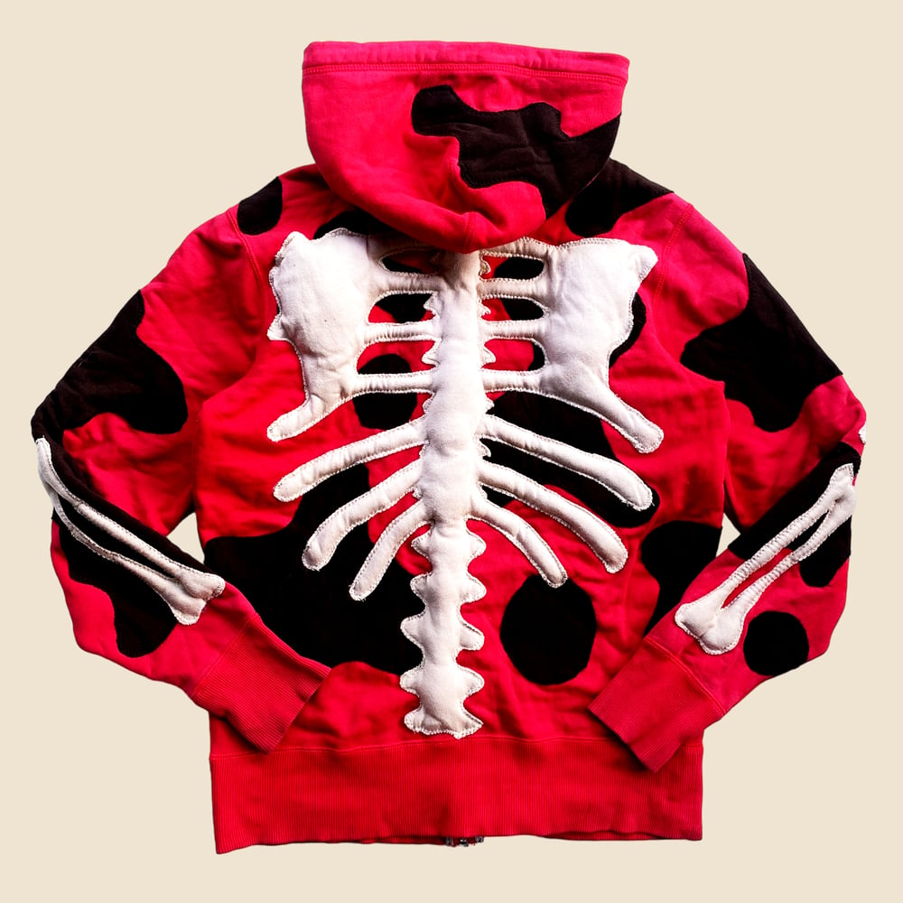 REWORKED NIKE FLOW 3D PUFF SKELETON ZIPHOODIE SIZE S