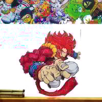 SSJ4 GOGETA ORIGINAL ART SIGNED
