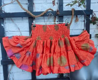 Boho Mini Skirt- Orange