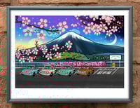 Image 1 of Inkymole's ‘Party at Fuji-san’ art print