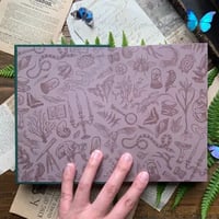 Image 5 of The Botanist Hardcover Cloth Sketchbook by Creeping Moon (B6, 300gsm, Watercolor Paper)
