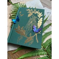 Image 4 of The Botanist Hardcover Cloth Sketchbook by Creeping Moon (B6, 300gsm, Watercolor Paper)