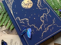 Image 2 of The Astronomer Hardcover Cloth Journal by Creeping Moon (B6, Blank, 100gsm Ivory Paper)