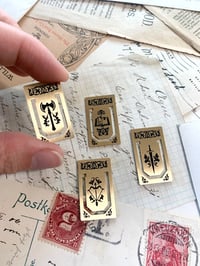 Image 6 of "Campaign Markers" Brass Page Markers by Creeping Moon (Set of 4)