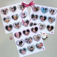 Image 2 of Pearl Heart Teen Stickers