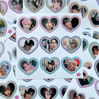 Image 1 of Pearl Heart Teen Stickers