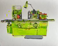 Pen and ink - industrial lathe
