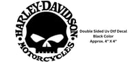 D2047 Motorcycle Decal Black New