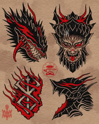 Image 2 of The blackswordsman fine art print