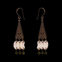 "Lina" Vertebral Body Cap Bone Earrings