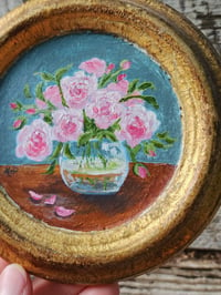 Image 2 of Bowl of Roses -Original Acrylic Painting 