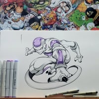 SIGNED ORIGINAL ART FRIEZA