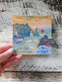 Image 1 of Monet's Sunset -Original Acrylic Painting 