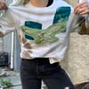 GO BIRDS Patchwork Crewneck