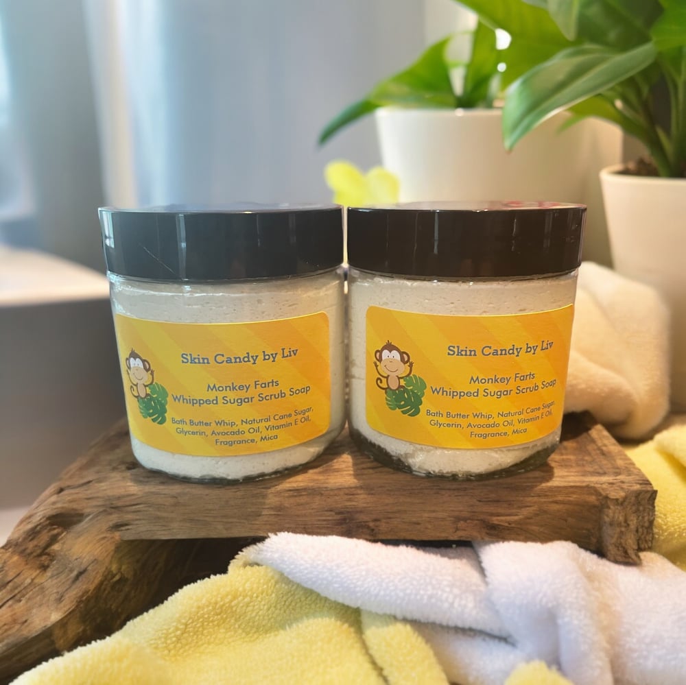 Monkey Farts Whipped Sugar Scrub Soap
