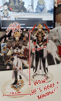 Image 1 of GUARDIAN STANDEE SET + MABINOGI ACRYLIC PINS