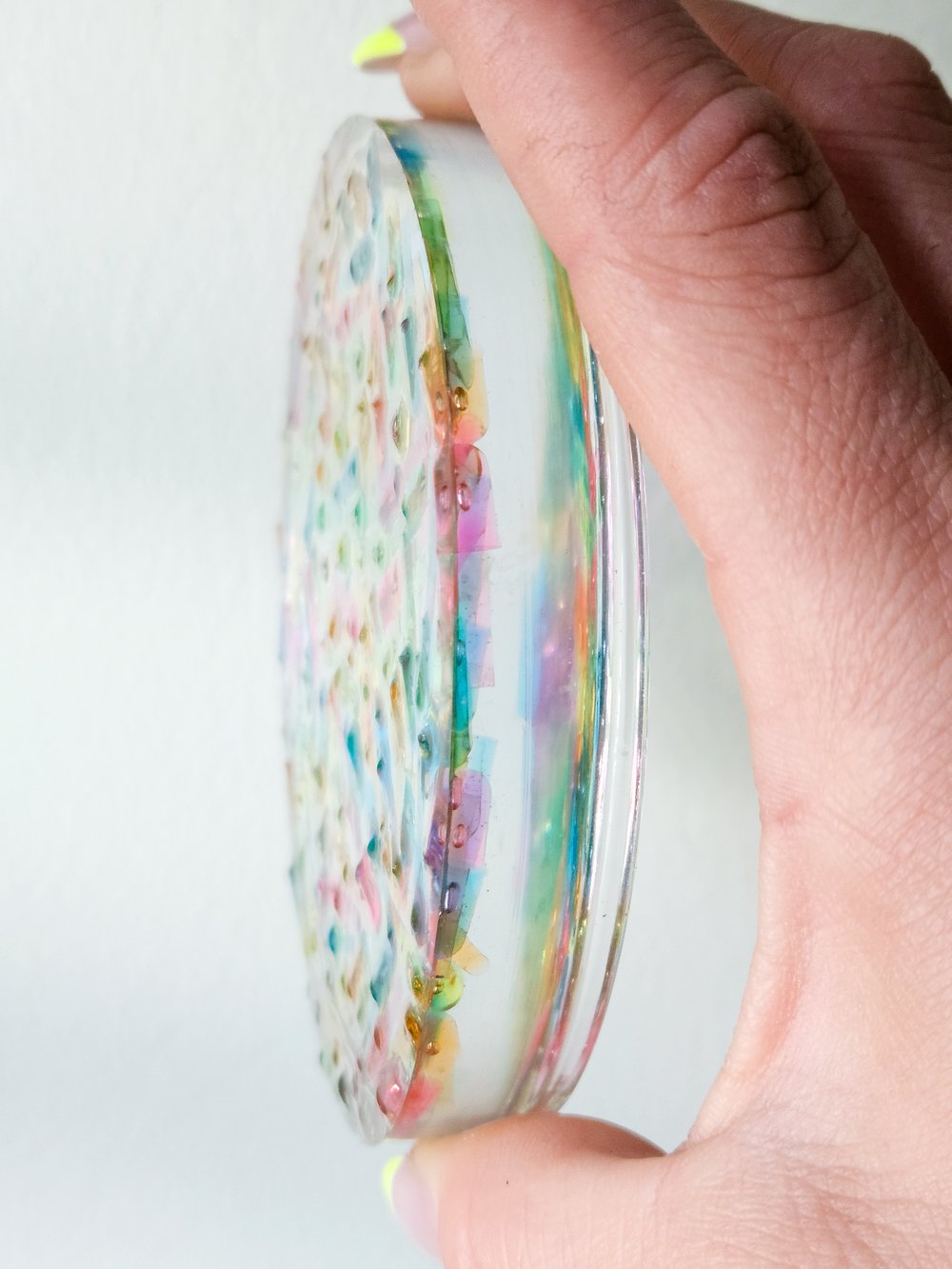 Image of Lite Brite Petri Dish Coaster