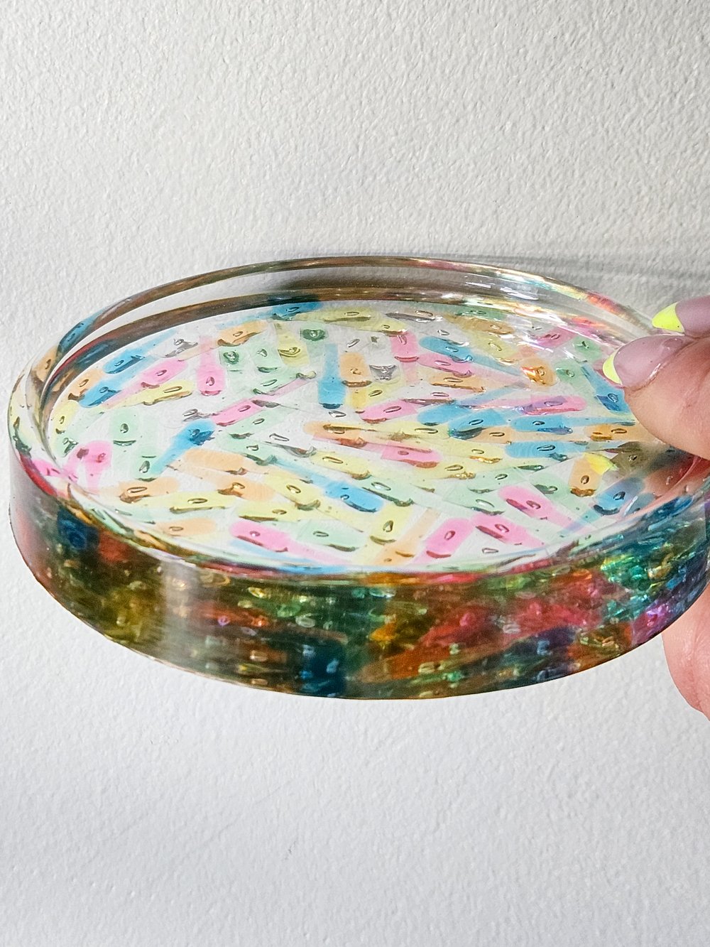 Image of Lite Brite Petri Dish Coaster