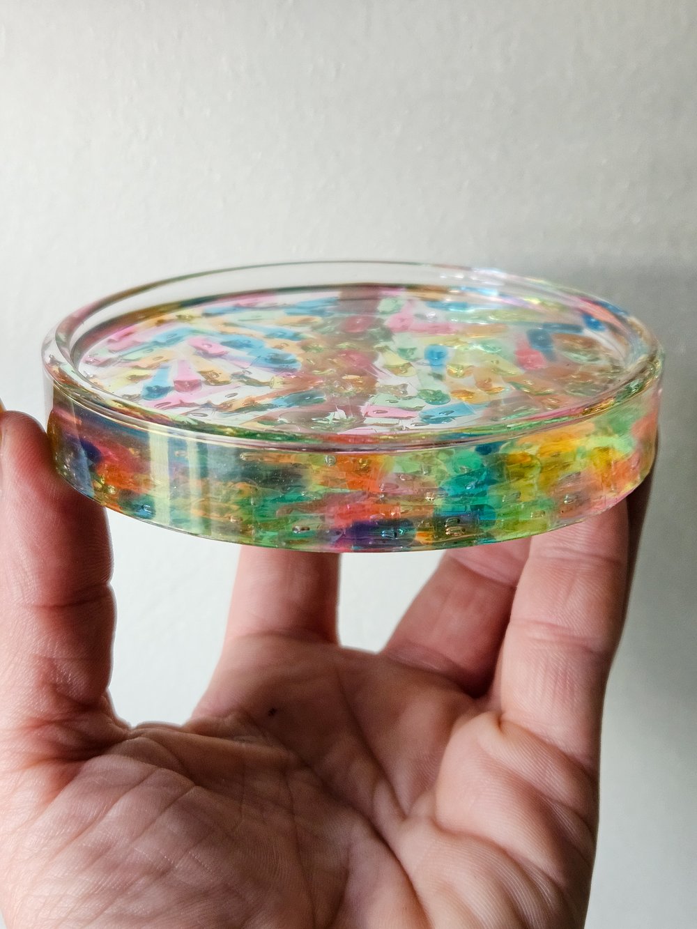 Image of Lite Brite Petri Dish Coaster