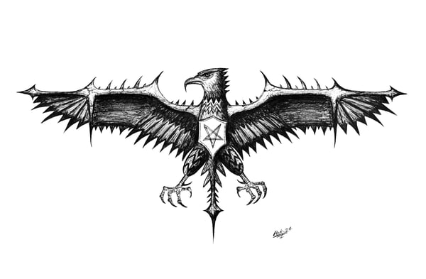 Image of EAGLE ROKK - original drawing