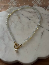 Image 3 of Opal Pearl Necklace (Gold)