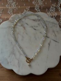 Image 2 of Opal Pearl Necklace (Gold)