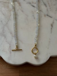 Image 4 of Opal Pearl Necklace (Gold)