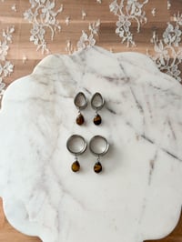 Image 1 of Tiger’s Eye Angel Tears (Silver)
