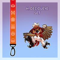 Image 4 of HISUIAN STARTERS LANYARD + EPOXY KEYCHAINS