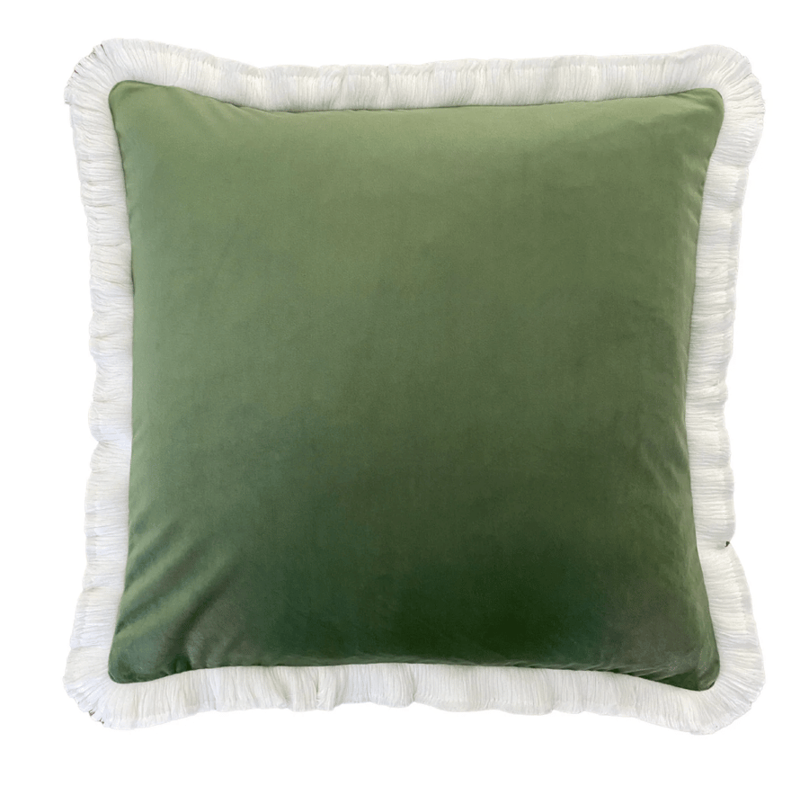 Image of Fern green Velvet Cushion