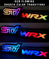 Image 4 of RGB / RGB Flowing Front Grille WRX / STI Emblems