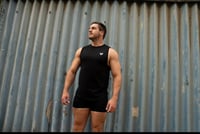 Image 1 of Essential Sleeveless Tee- Black 