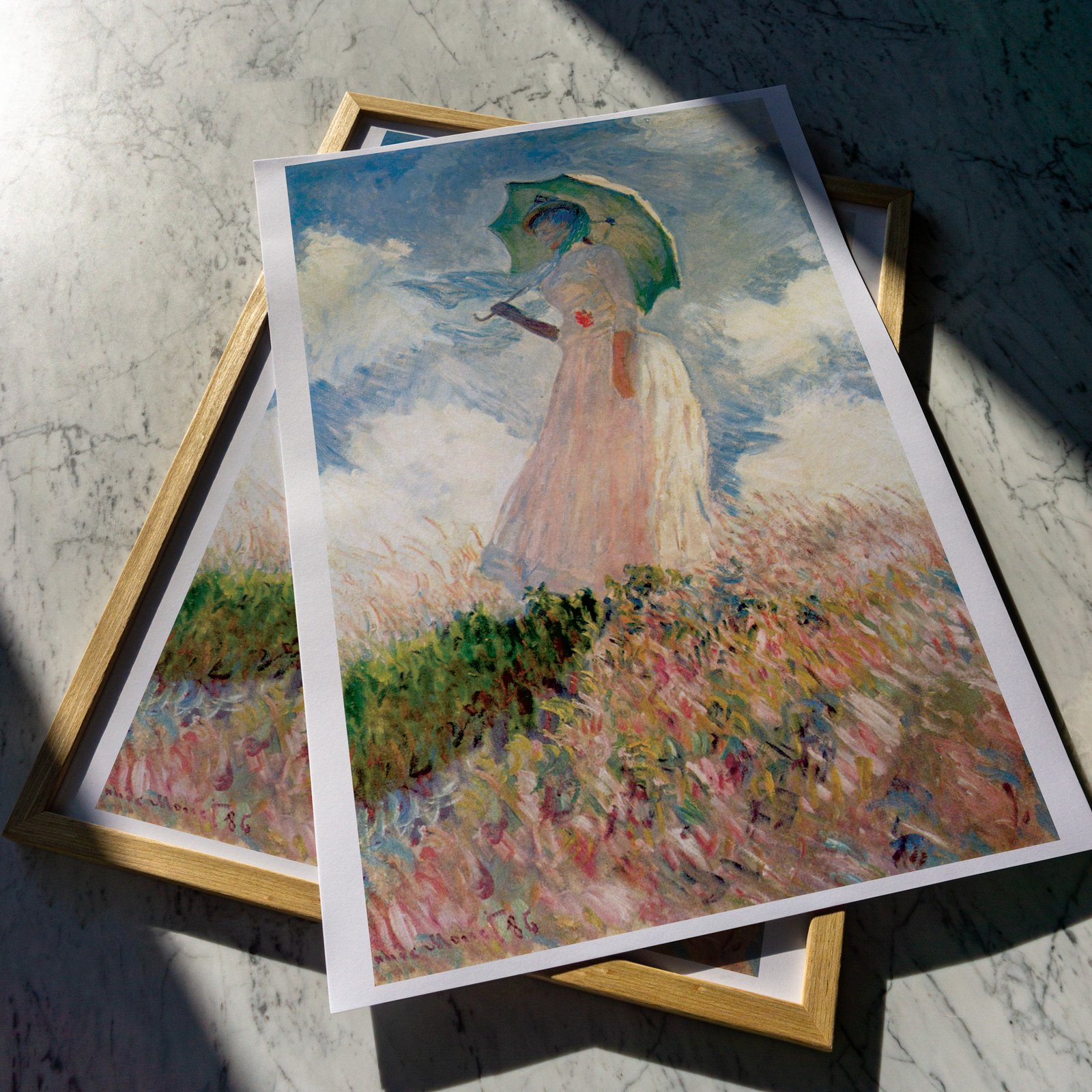 Femme a l'ombrelle tournee vers la gauche | Claude Monet - 1886