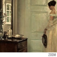 Image 2 of Woman in an Interior with a Mirror | Carl Vilhelm Holsoe - 1898 | Art Poster | Vintage Poster