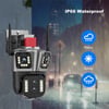 16MP 8K PTZ Security Camera - IPC360 Home App, 4 Lenses, 10X Zoom, WiFi, Two-Way Audio