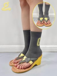 Image 3 of Bikini Bow Clash Clip-On Socks (2-in-1)