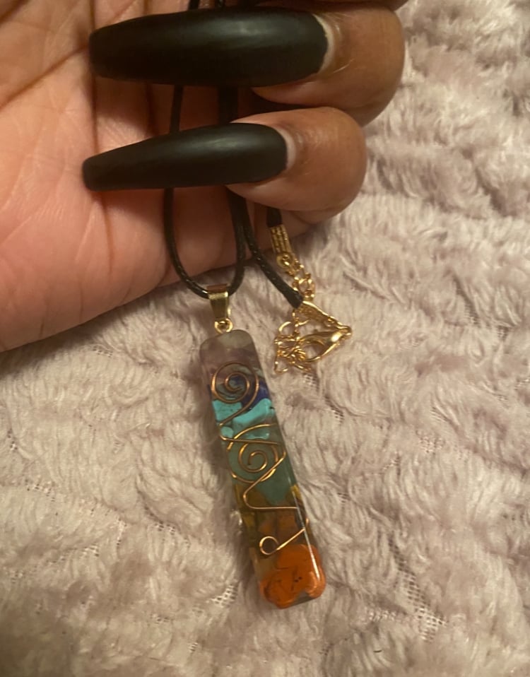 Image of Colorful Chakra Pendant Necklace