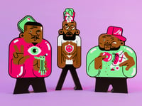 Image 1 of De La Soul - Screen printed wooden toy LOW STOCK