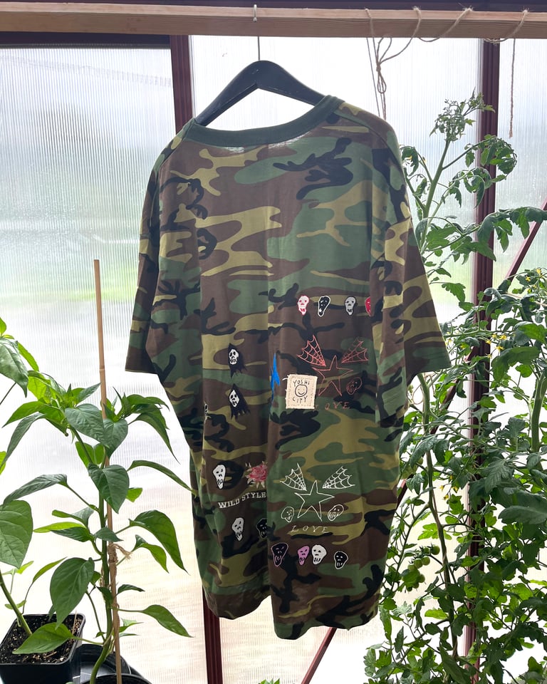 CAN'T WANT NOT Multi Embroidery Camo T-Shirt Image 2