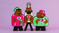 Image 3 of De La Soul - Screen printed wooden toy LOW STOCK