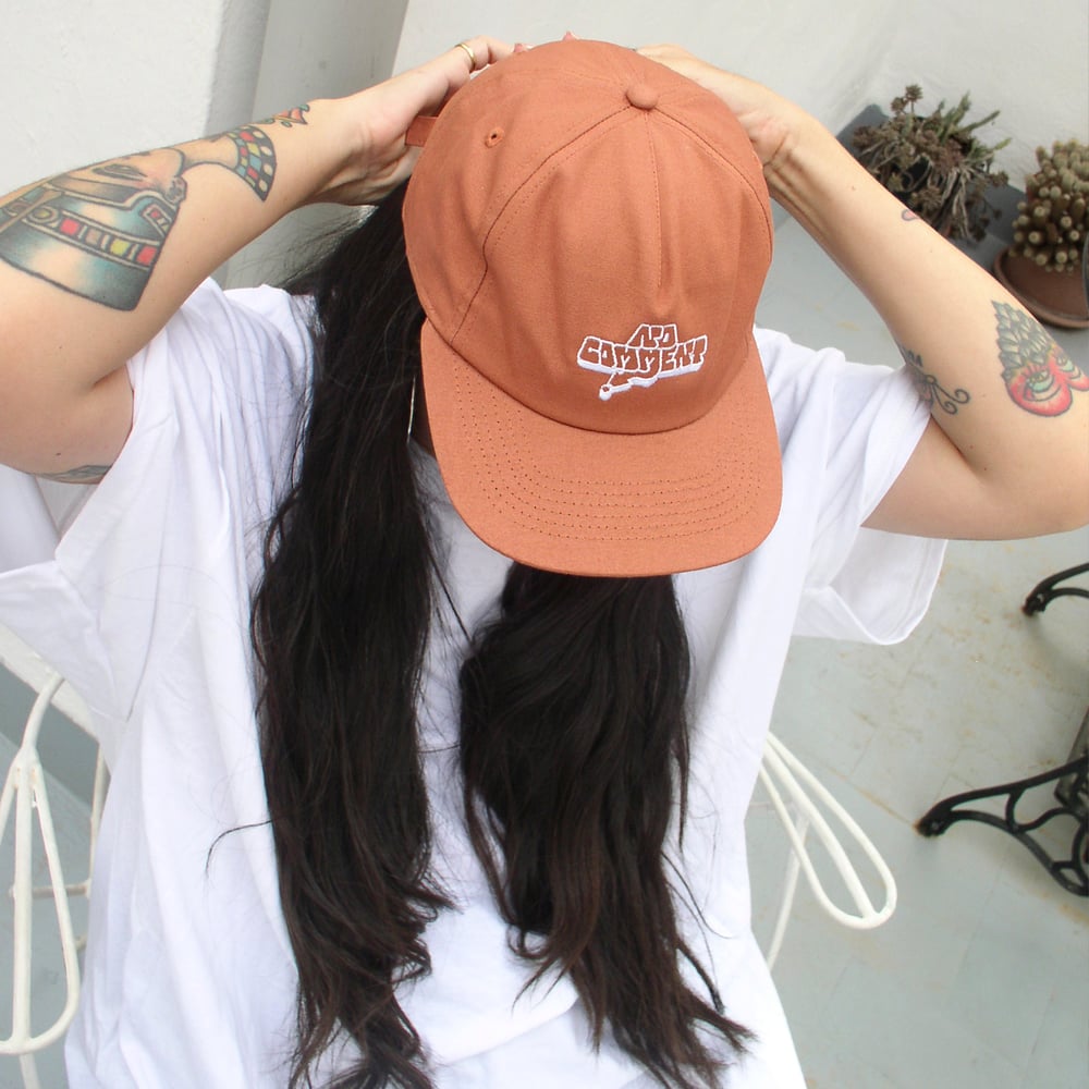 MÁGICO - "No Comment" Unstructured 5 Panel Cap (Terracotta)